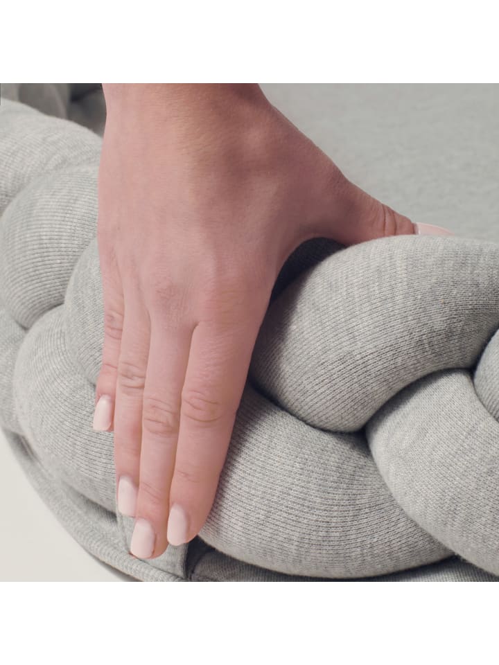 nordic coast company  Baby Nest geflochten Grau günstig kaufen onesize