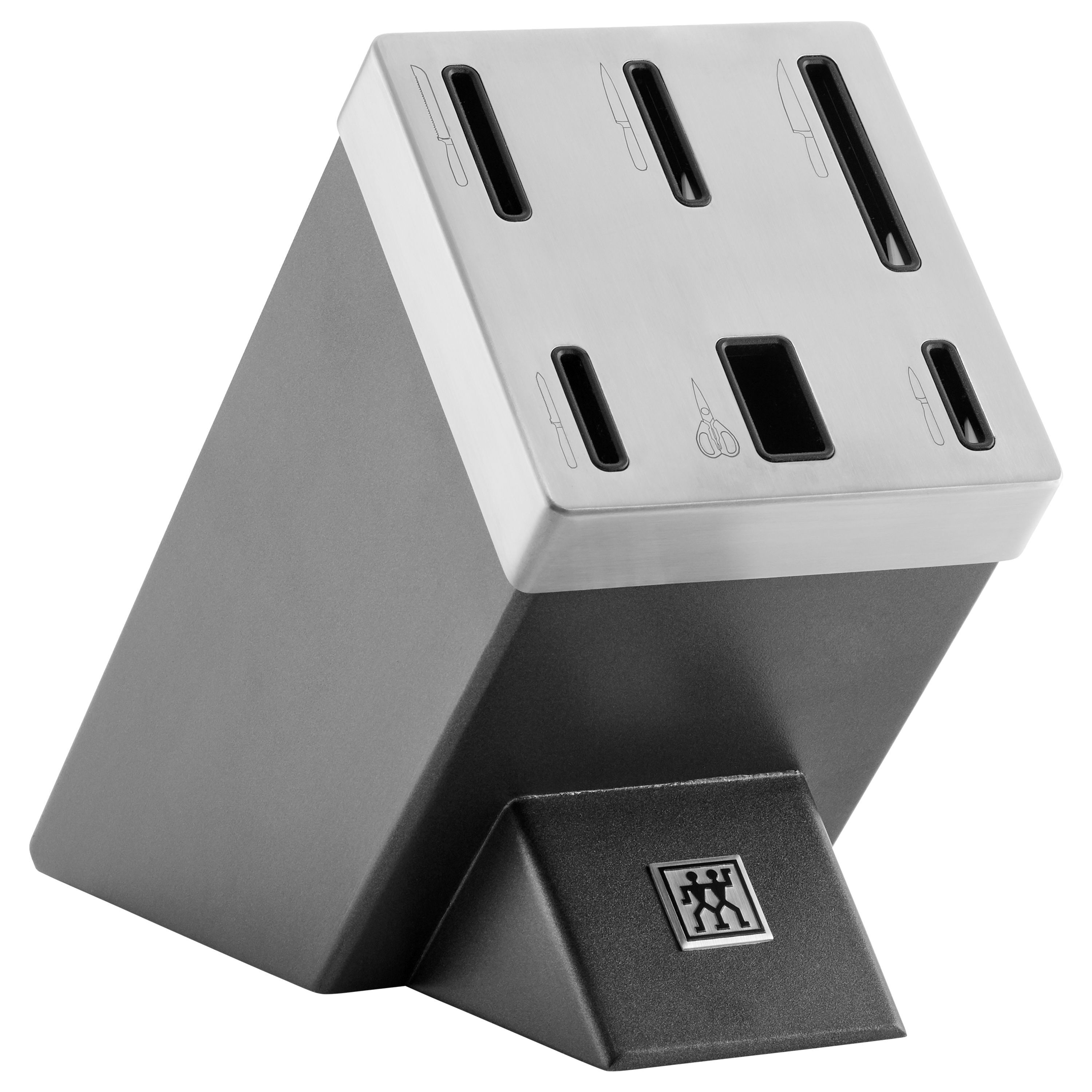 Messerblockset mit KiS Technologie 7-tlg, Anthrazit