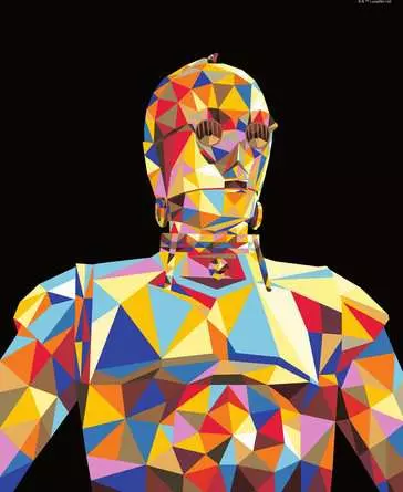 CreArt Star Wars - C-3PO - Malen nach Zahlen für Erwachsene