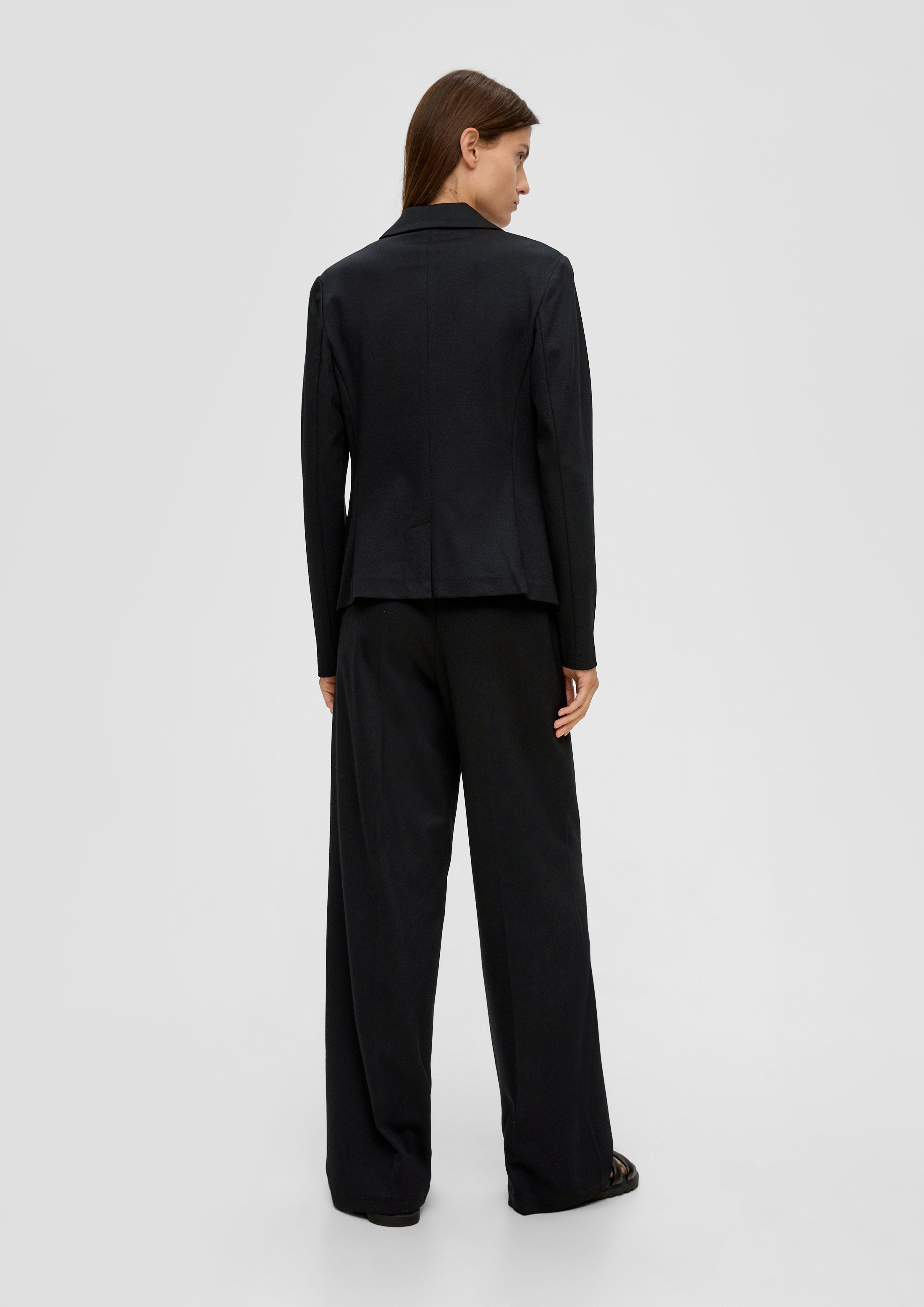 Twill-Blazer aus Interlockjersey  2133482-9999