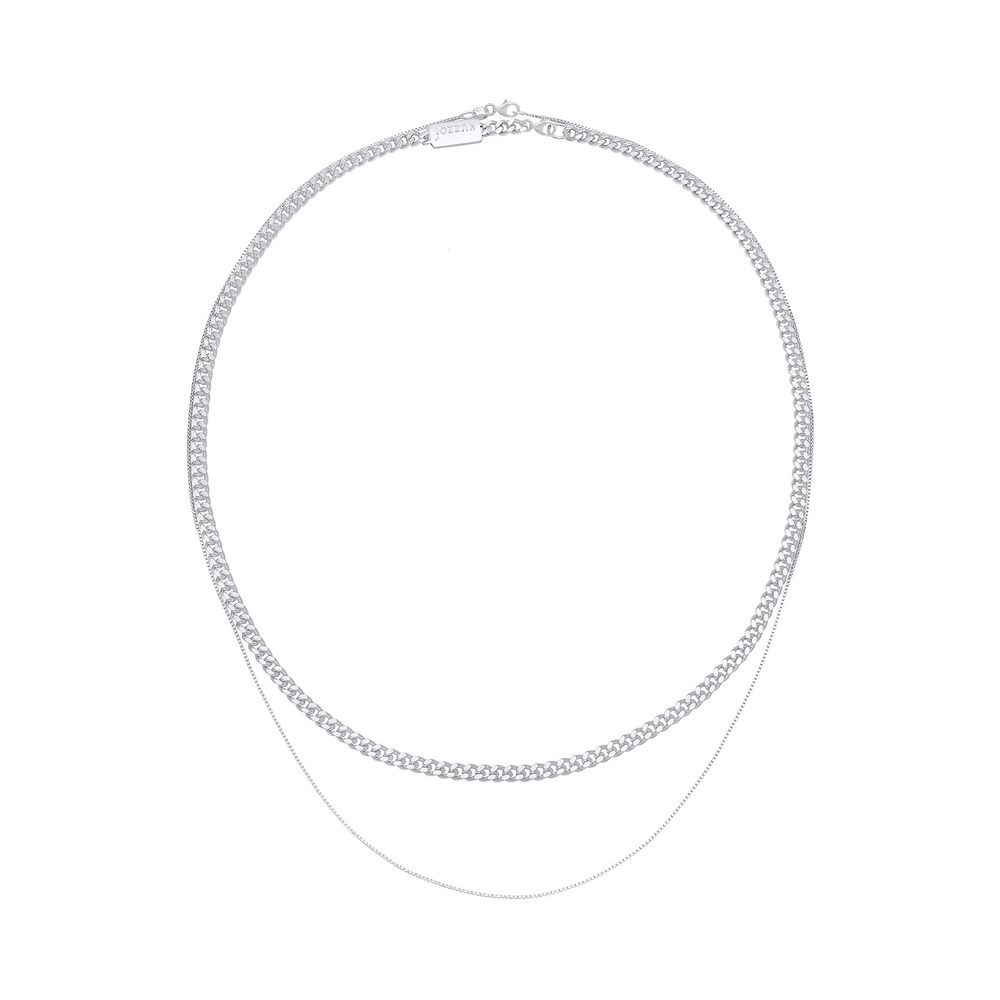 KUZZOI KUZZOI Collier Les hommes fixent la tendance de base des blogueurs de Panzerkette collier