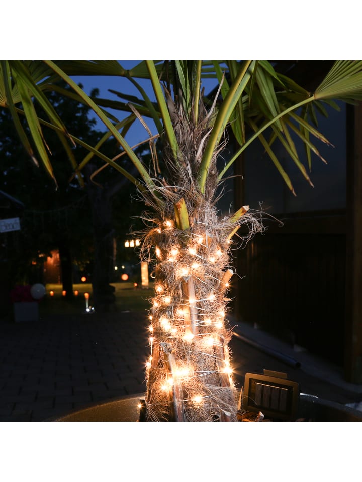 MARELIDA LED Solar Draht Lichterkette Dämmerungssensor L: 20m in silber günstig kaufen onesize
