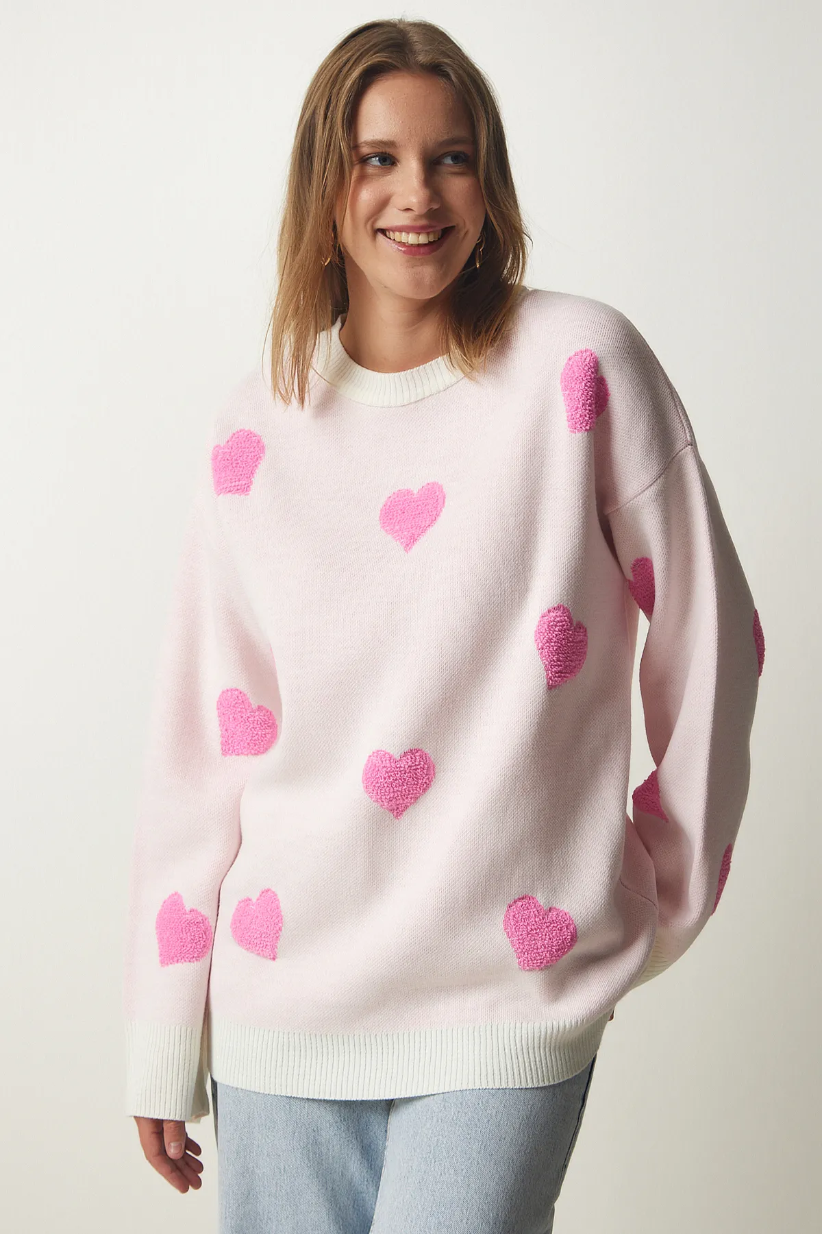 Happiness İstanbul  Pullover - Dunkelblau - Regular Fit