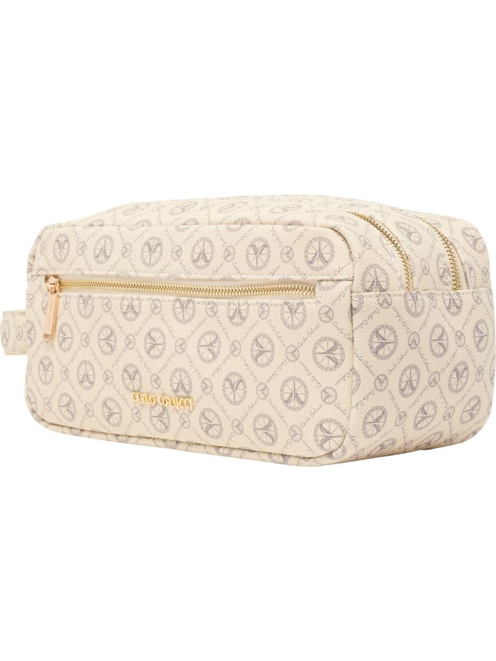 Carlo Colucci Kosmetiktasche Dellantonio in Creme günstig kaufen onesize