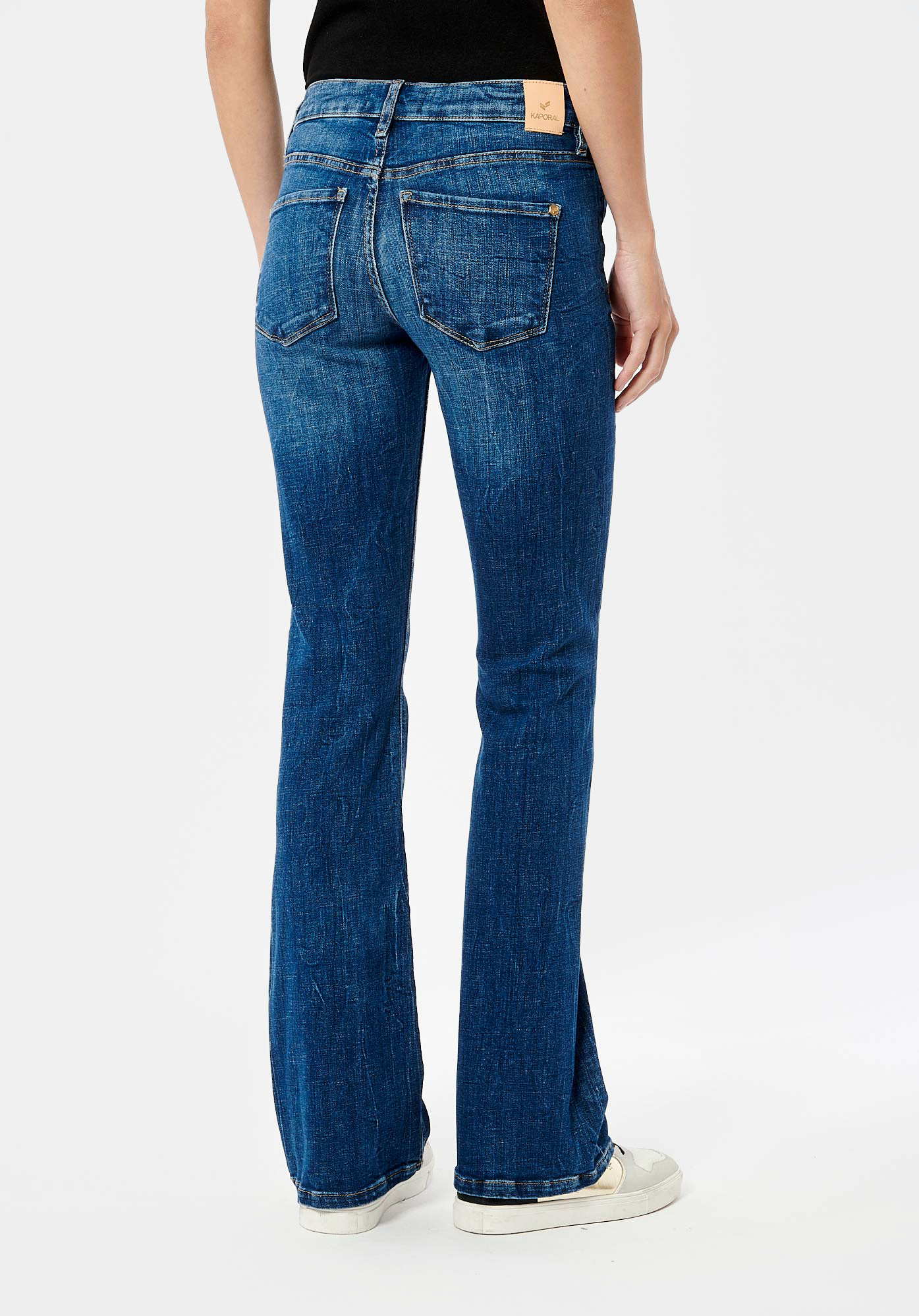 LUCKY  Jean bootcut bleu Femme