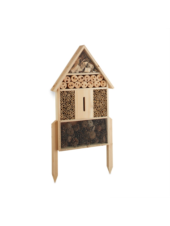 relaxdays Insektenhotel in Natur - (B)37 x (H)60,5 x(T)9 cm günstig kaufen onesize