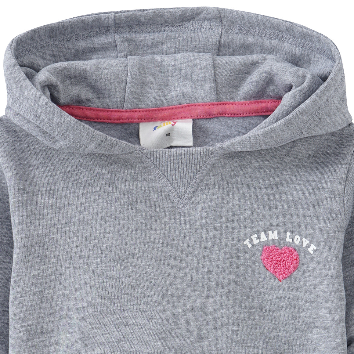 Baby Hoodie mit appliziertem Herz