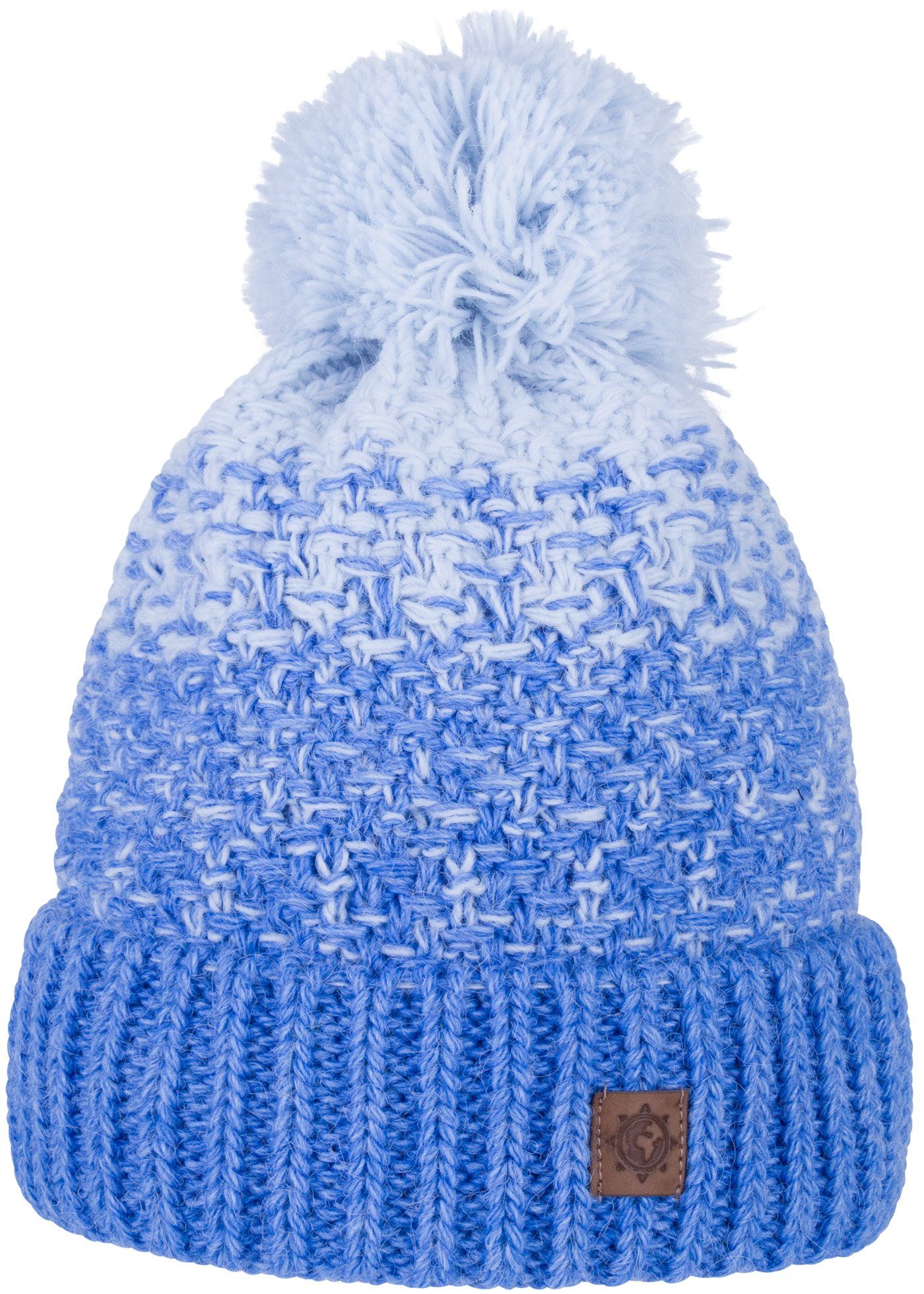 compagno Bommelmütze (1-St) Kindermütze Bommelmütze Wintermütze Beanie Strickmütze Jungen Mädchen