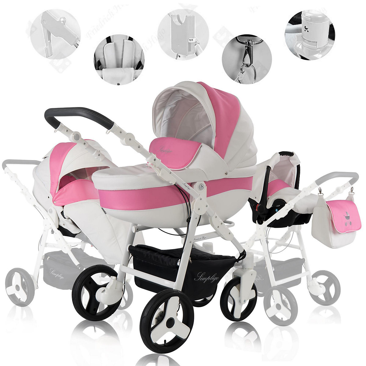 Simpligo | 3 in 1 Kombi Kinderwagen Kombikinderwagen