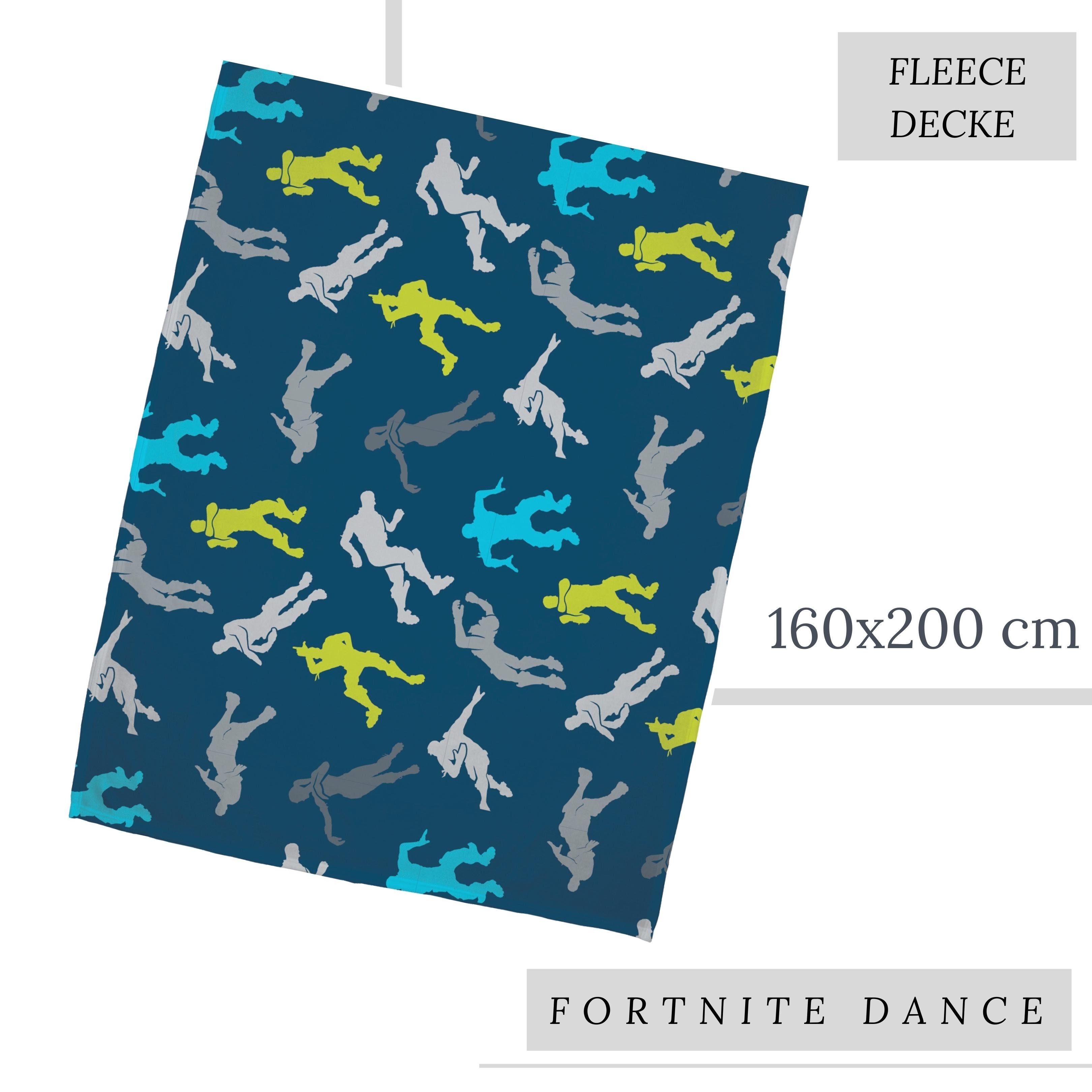Wohndecke Fortnite Game 160x200 cm, weich und kuschelig, passend zur Bettwäsche, MTOnlinehandel, Fleece-Decke Sofadecke Überwurf Plaid für Gamer