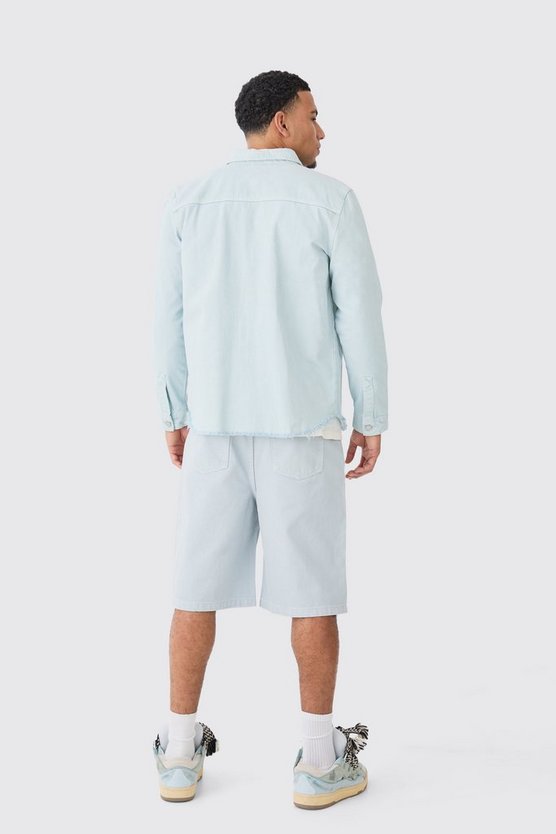 Zerrissenes Denim-Overshirt