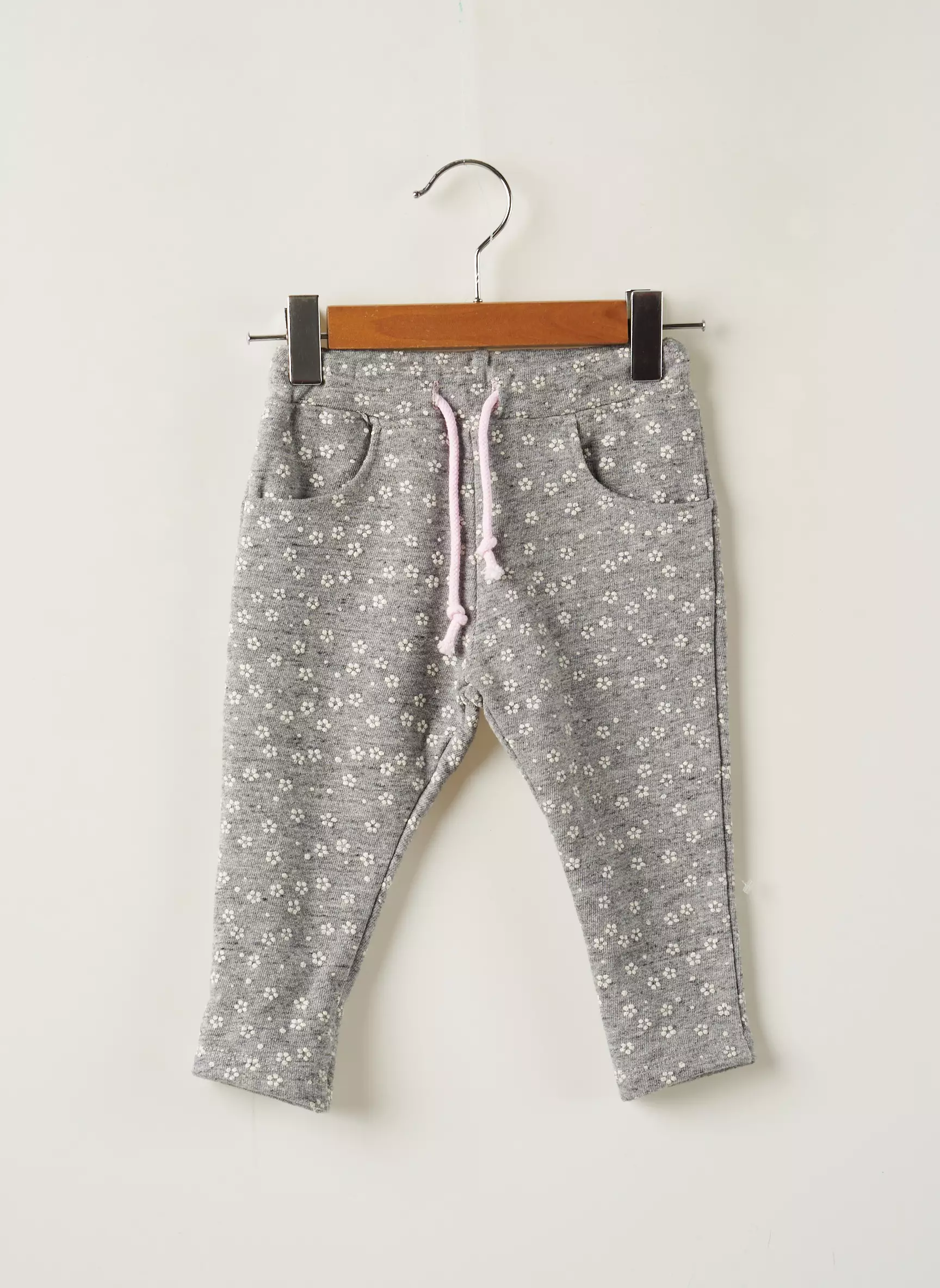 3 Pommes Jeans Coupe Droite Fille couleur gris
