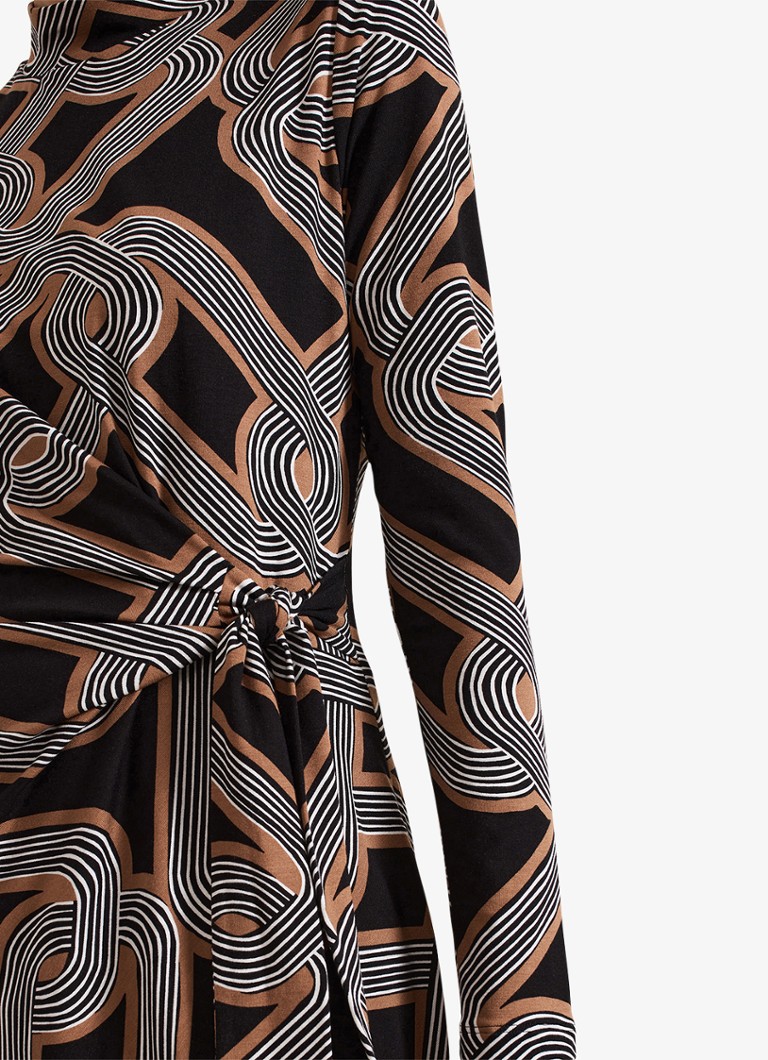 Rochie mini tricotată Phase Eight Margot cu imprimeu grafic
