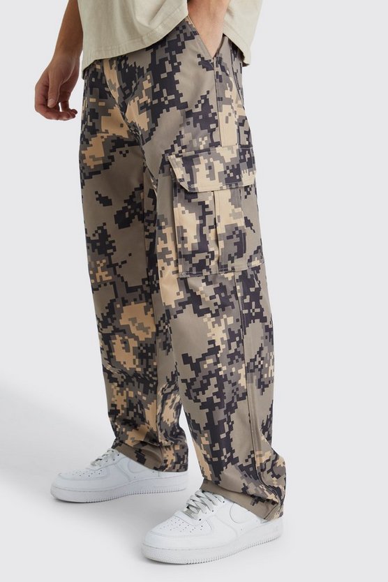 Lockere verpixelte Camouflage Cargo-Hose