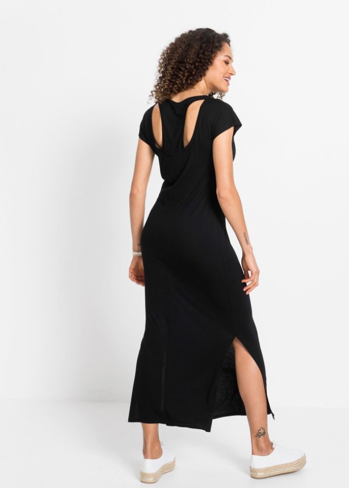 Jerseykleid mit Rückendetail