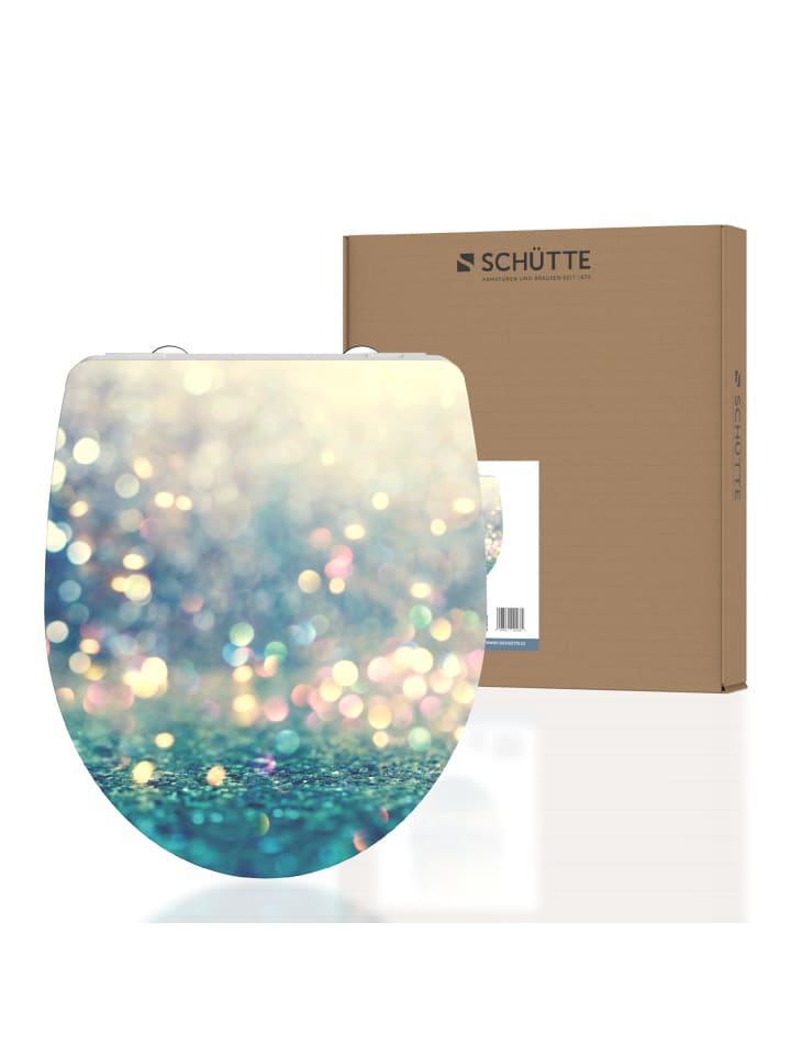 Schütte Duroplast WC Sitz MAGIC LIGHT mit Absenkautomatik - (L) 45 x (B) 37 x (H) 4 cm günstig kaufen onesize