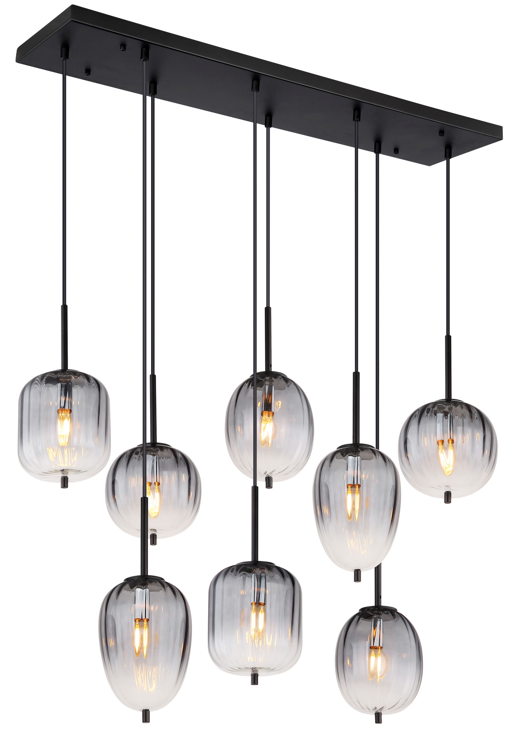 GloboLED-Pendelleuchte 8flg