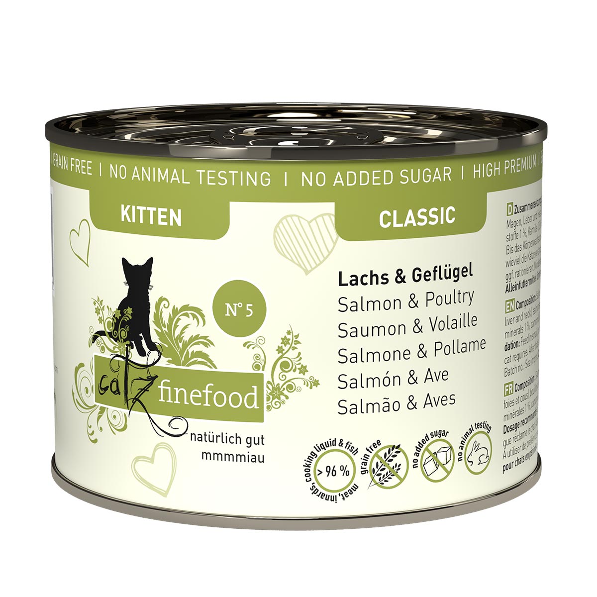 catz finefood Kitten No. 5 Lachs & Geflügel kaufen bei ZooRoyal
