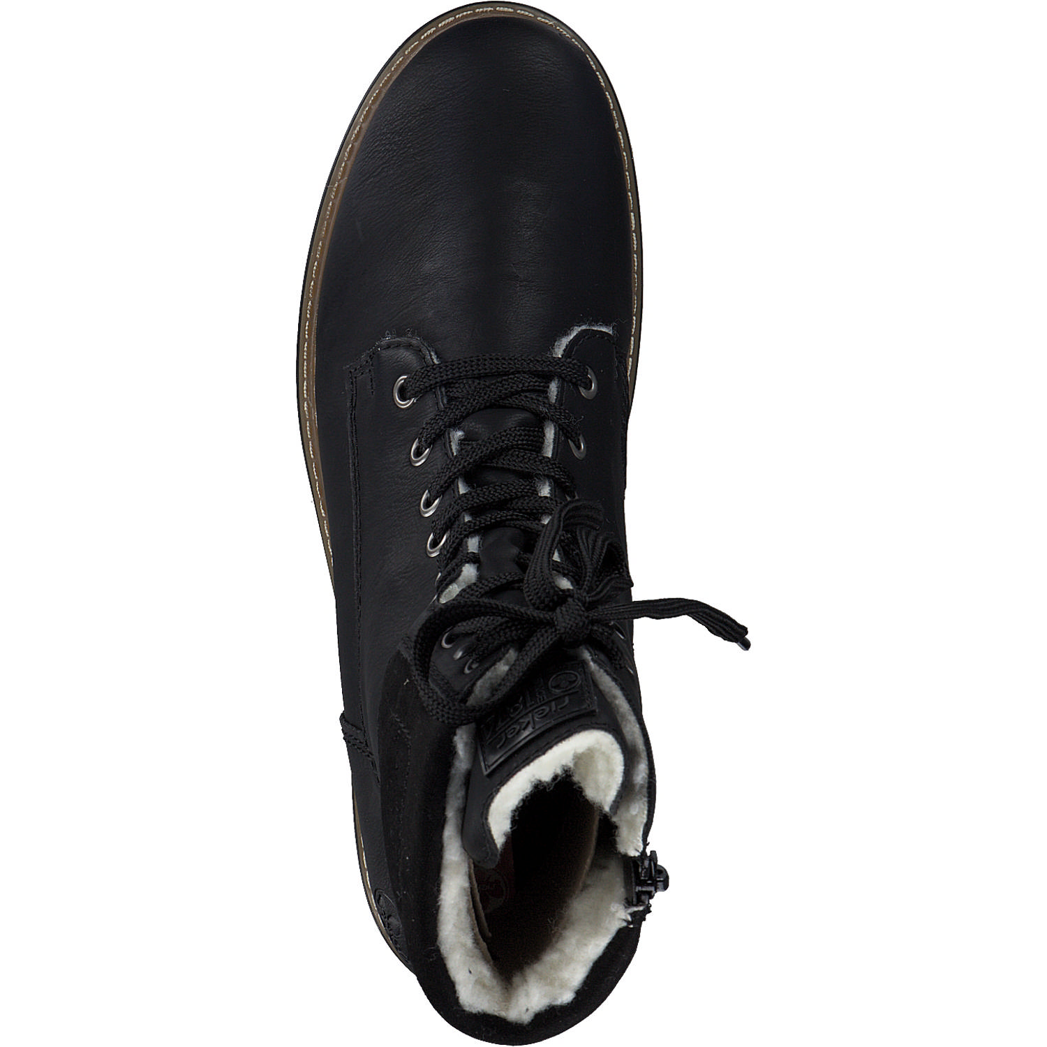 Rieker Y8610, Schnürstiefel, Damen, schwarz/schwarz