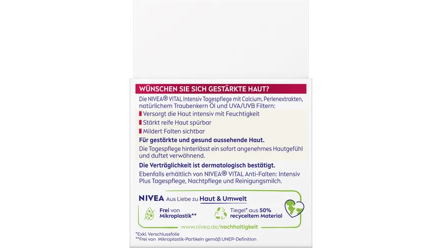 NIVEA VITAL Anti-Falten Intensiv Tagespflege für Reife Haut 50 ml