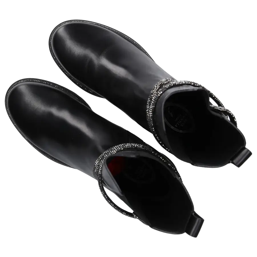 Rene Caovilla - Chelsea Boots CLEO COMBAT Kalbsleder - schwarz