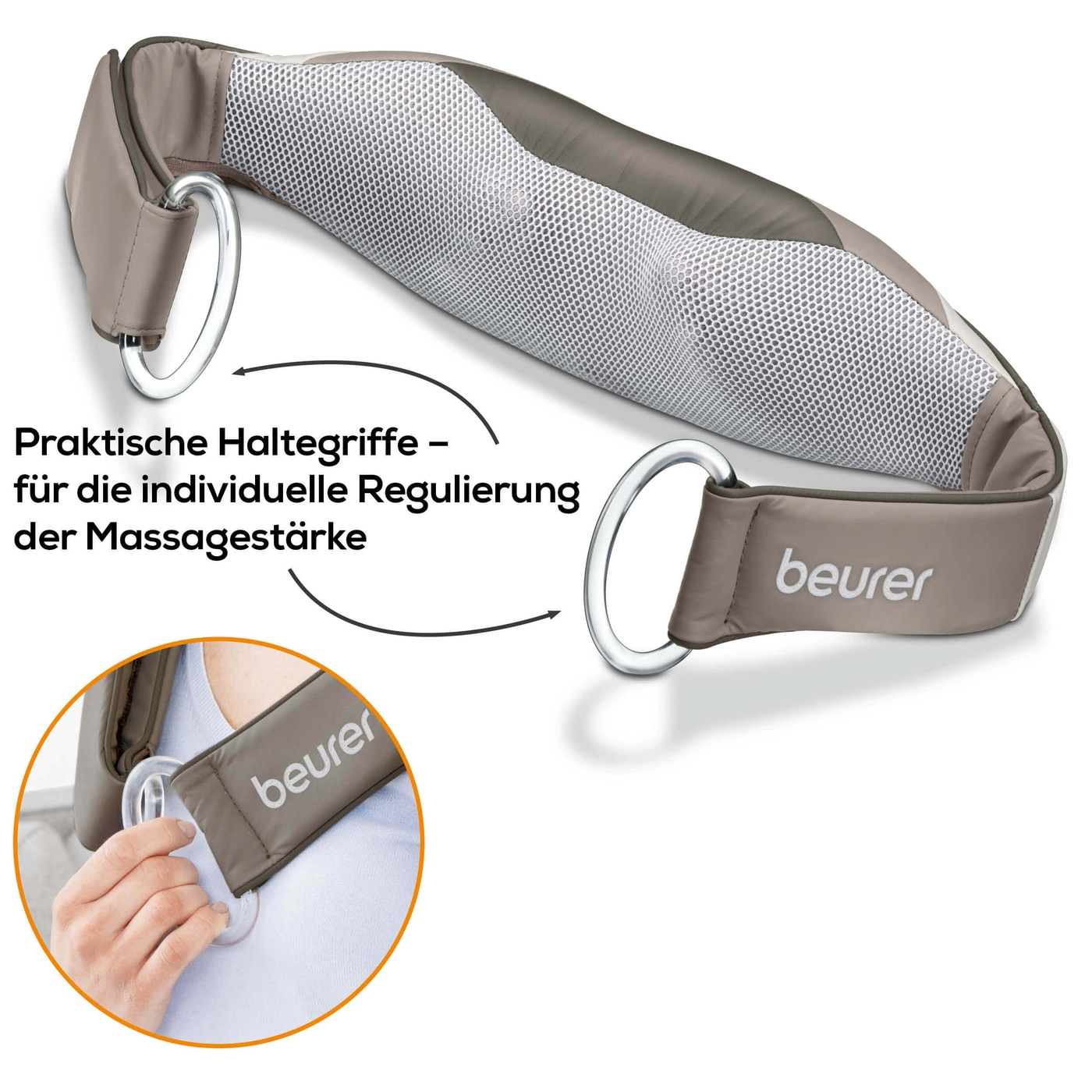 Beurer Shiatsu-Massagegürtel MG 148-Wohltuende Shiatsu-Massage für Rücken, Nacken und Schultern