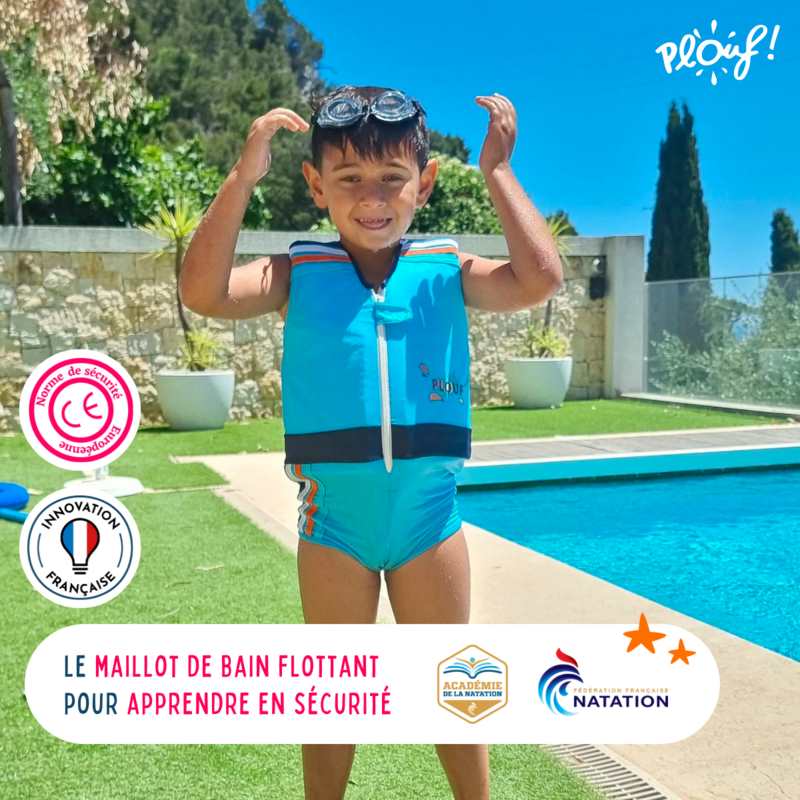 Maillot de bain flottant : Monster Truck Bleu / Taille 5 (19/21kg)
