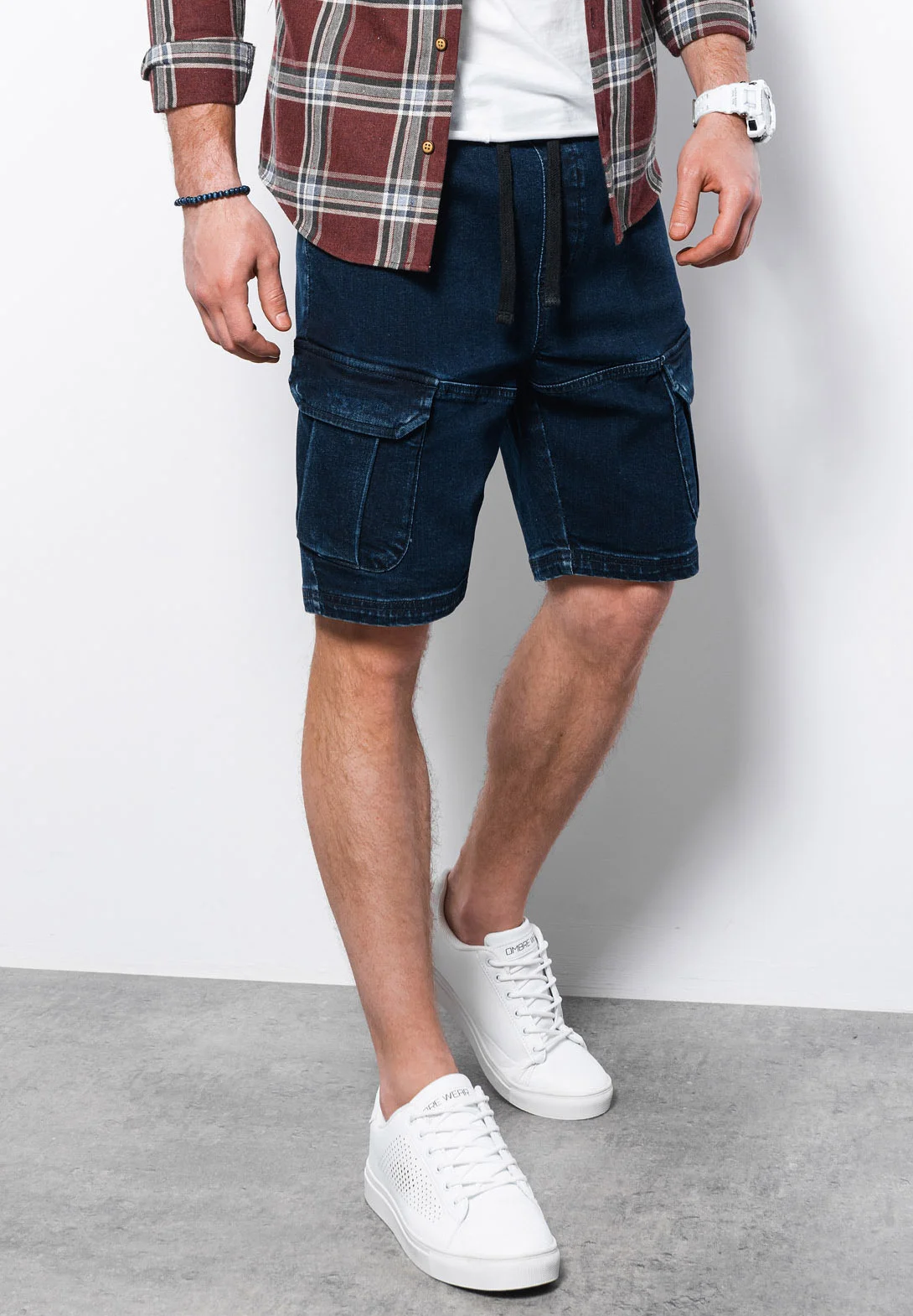 Pantalones cortos de mezclilla ombré