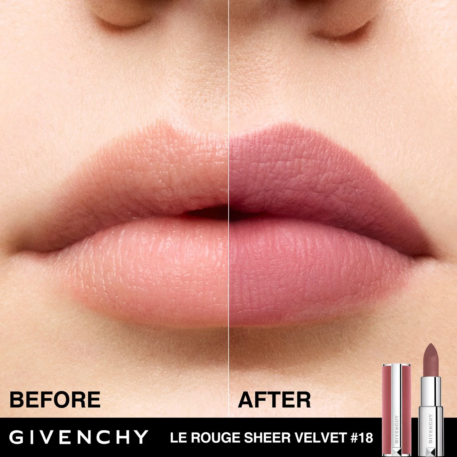 Le Rouge Sheer Velvet Lips - мат кармин, кармин
