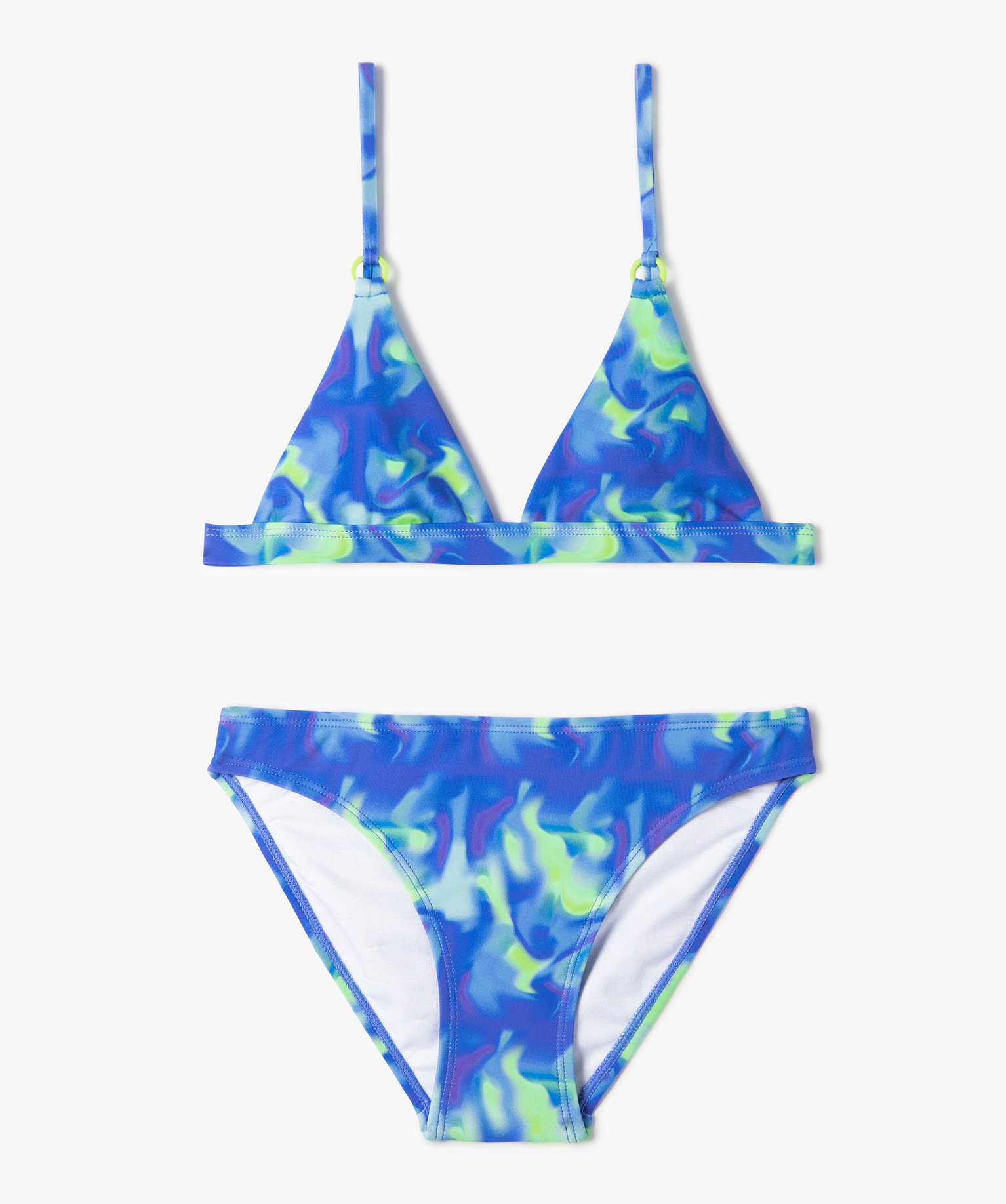 Maillot de bain fille 2 pièces multicolore imprime | GEMO