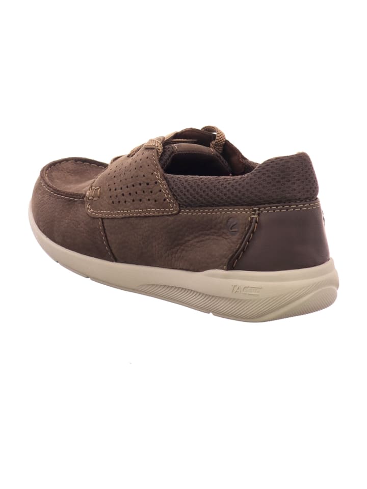 Clarks Mokassin Schnürschuhe in Braun günstig kaufen