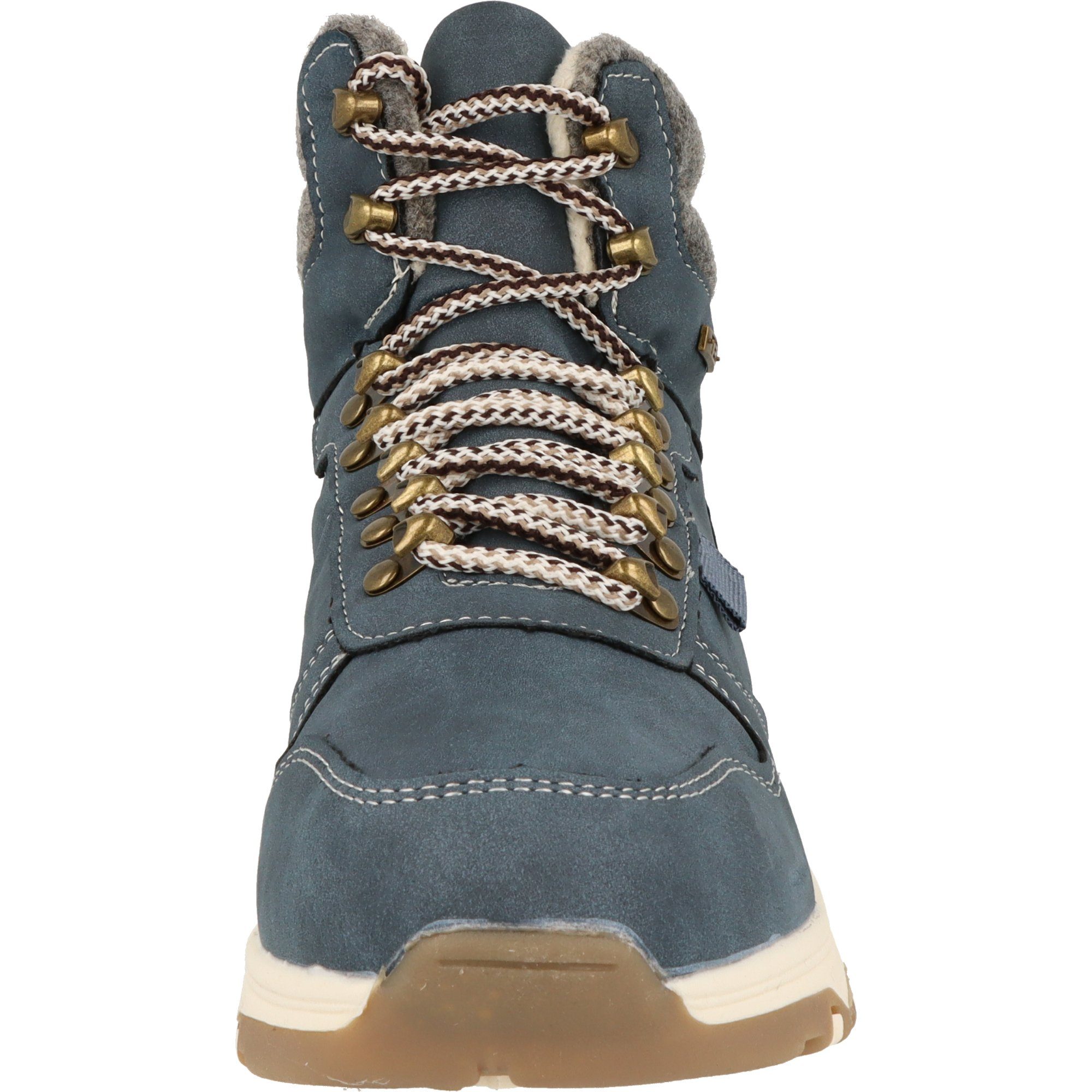 Jane Klain Damen Schuhe Tex Trekking Wanderstiefel 252-800 gefüttert Navy Trekkingschuh