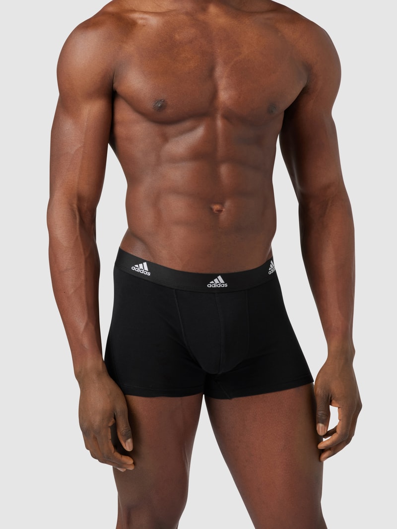 Trunks mit Label-Schriftzug im 3er-Pack in schwarz