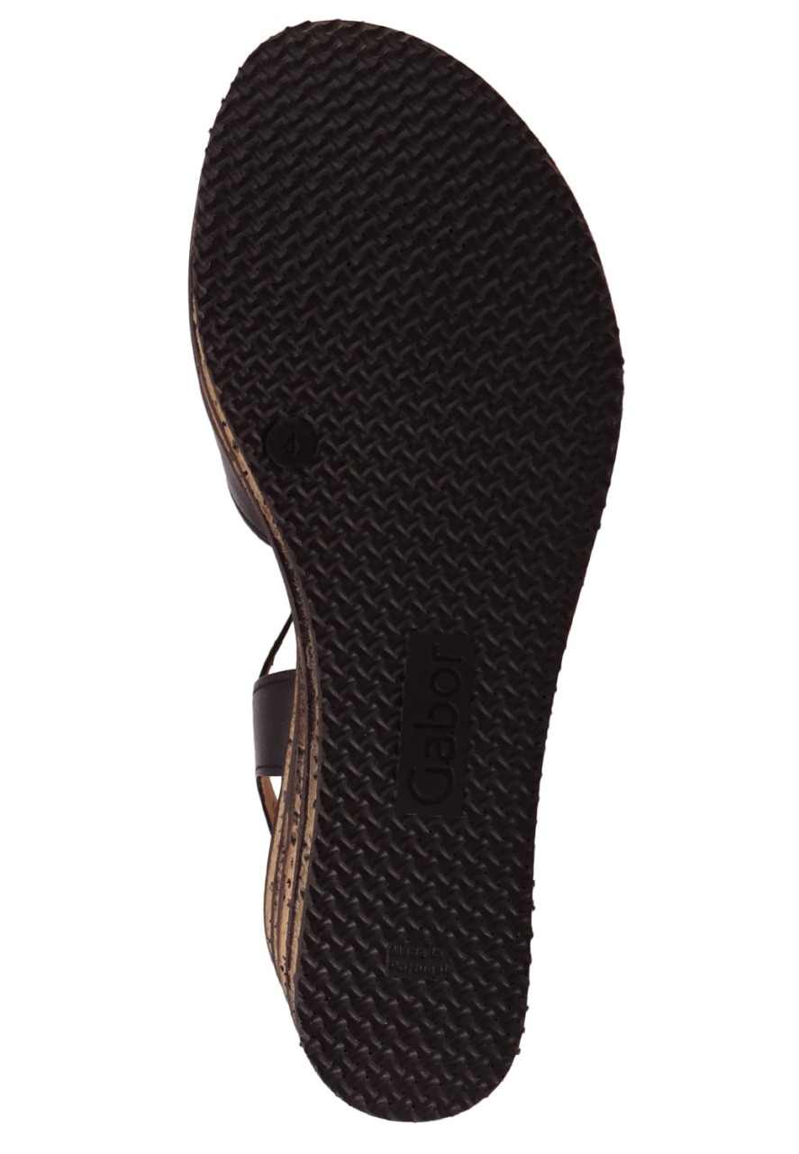 GABOR Komfort Sandalen schwarz