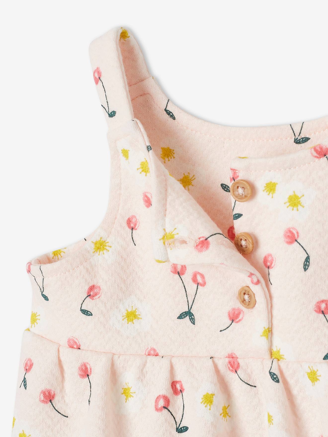 Vertbaudet Mädchen Baby Trägerkleid Oeko-Tex - wollweiß