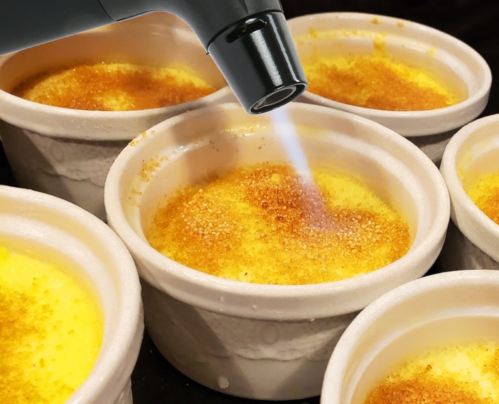 Bubble-Store Flambierbrenner Creme Brulee Brenner, Butan Gasbrenner, Flambieren, Brenner, Grillanzünder, Karamellisieren, Nachfüllbar