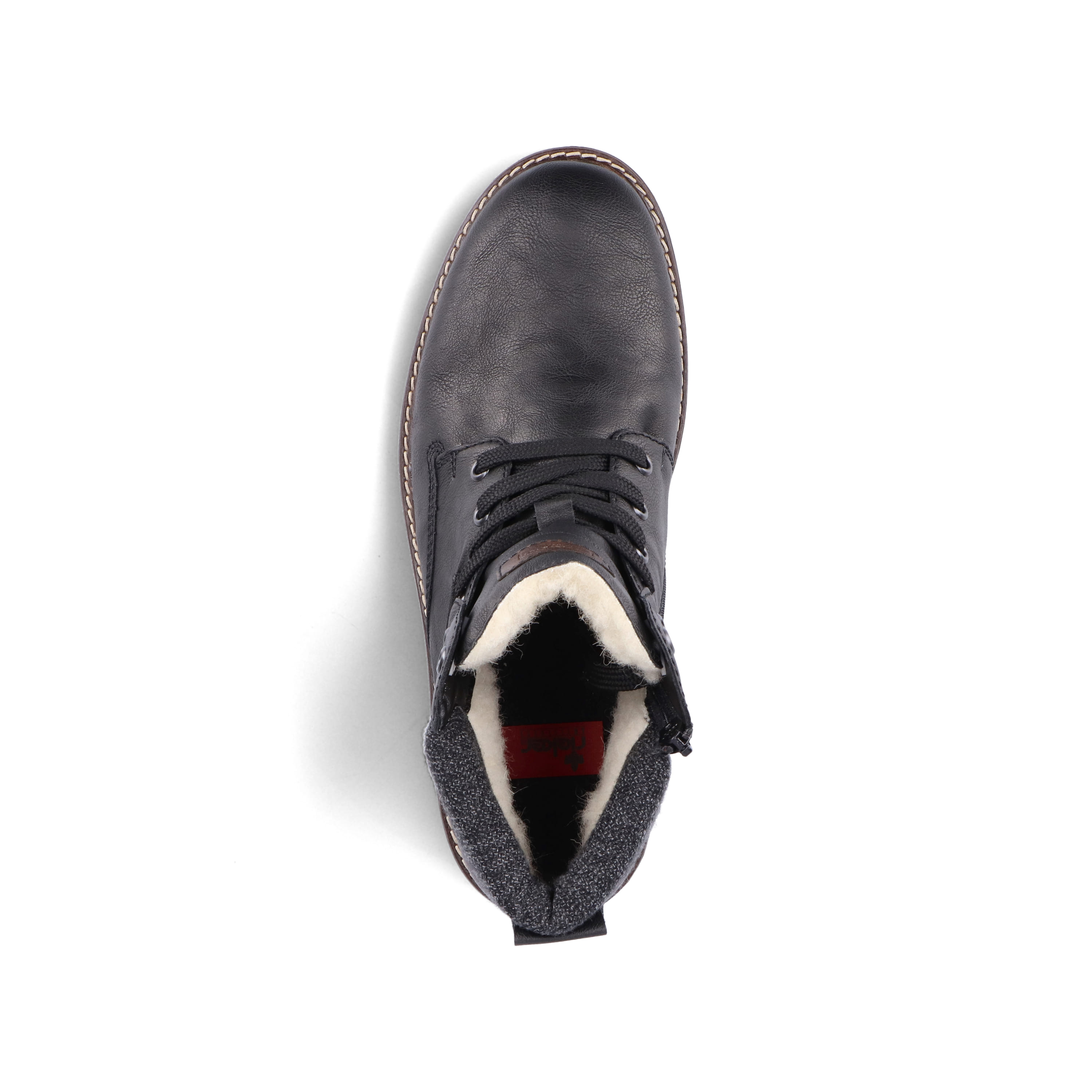 Rieker Herren Schnürstiefel tiefschwarz