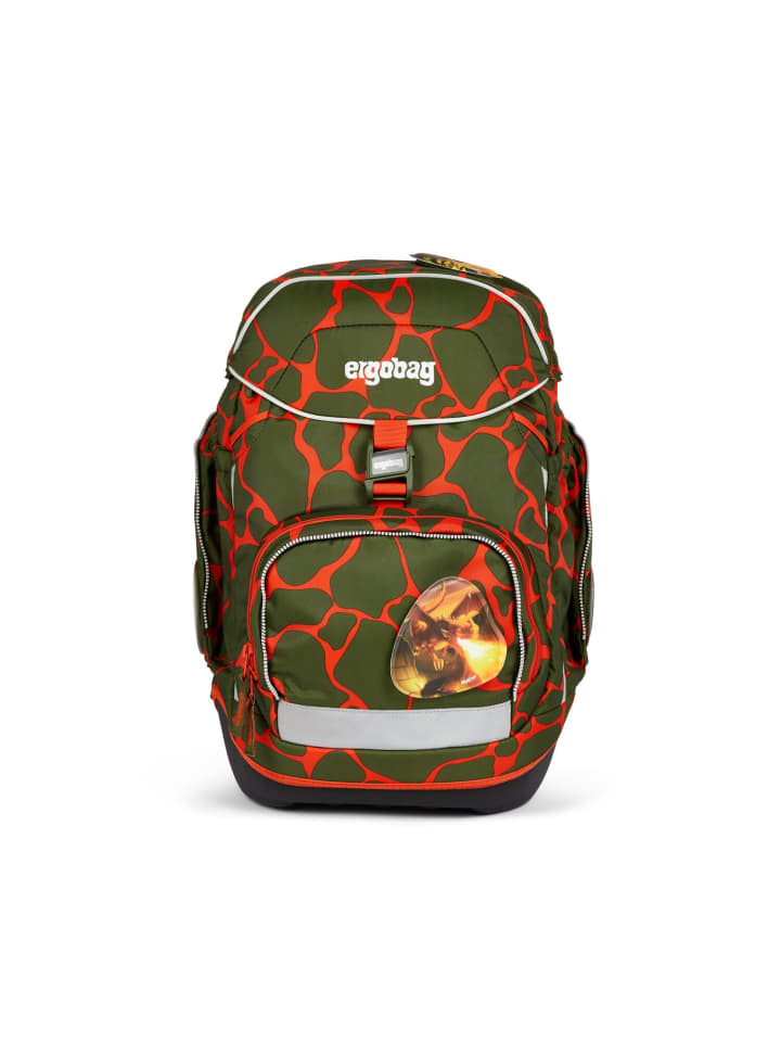 Ergobag Grundschulranzen Pack FeuerspeiBär in grün/rot günstig kaufen onesize