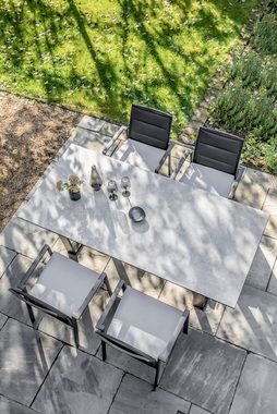 NIEHOFF GARDEN Gartentisch Niehoff Noah Tisch Aluminium Trapezkufe Anthrazit/HPL (1)