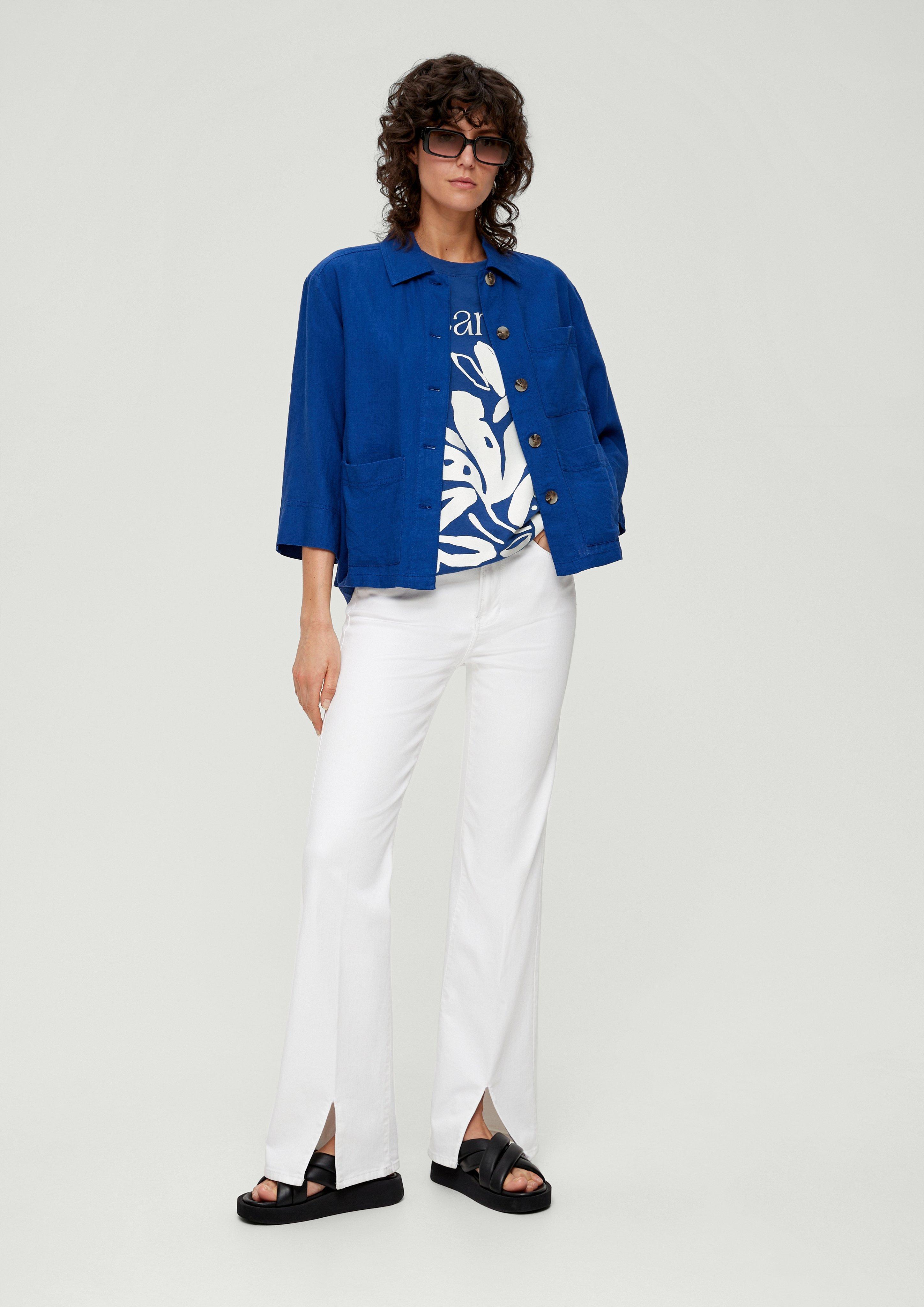 Baumwollshirt mit Frontprint  2133136-56D1