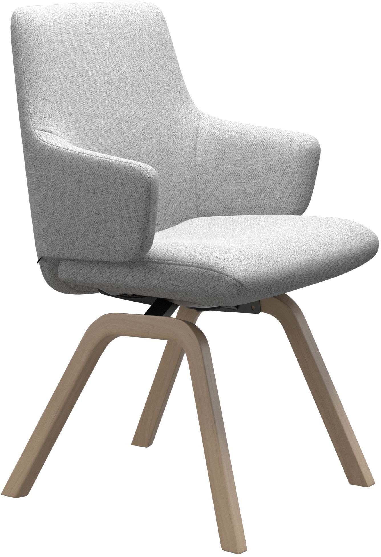 Stressless® Polsterstuhl Laurel, Low Back mit Armlehne, Größe L, mit schräggestellten Beinen in Walnuss