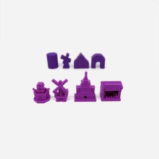 2 Faction Building Token Set for Invaders from Afar - Scythe - 24 pieces
