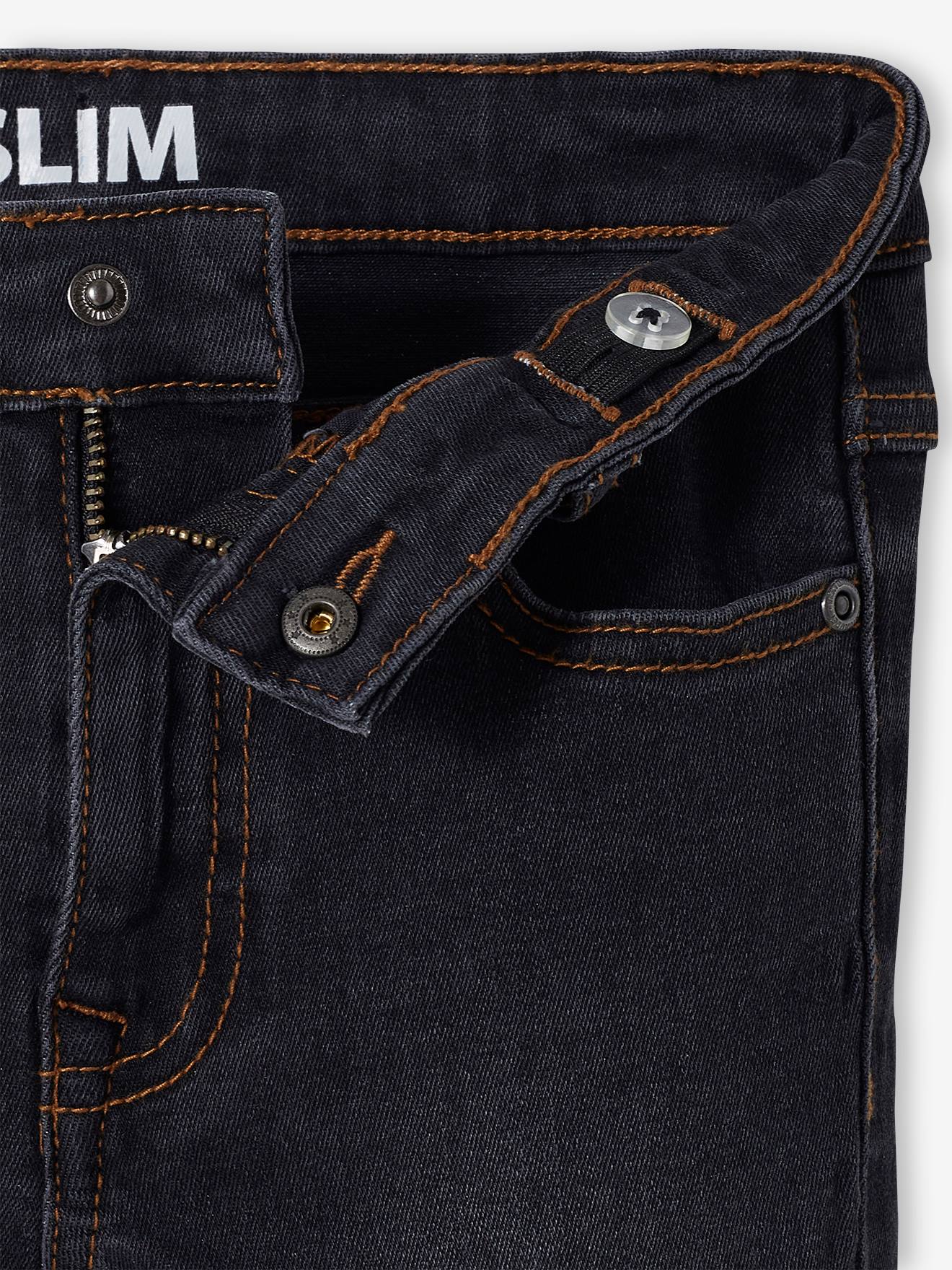 Jean slim Superflex garçon super extensible denim brut