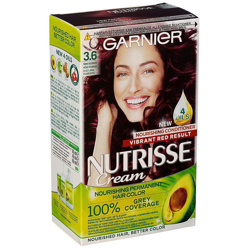 Garnier Nutrisse Cream 3,6 Mørk rødbrun