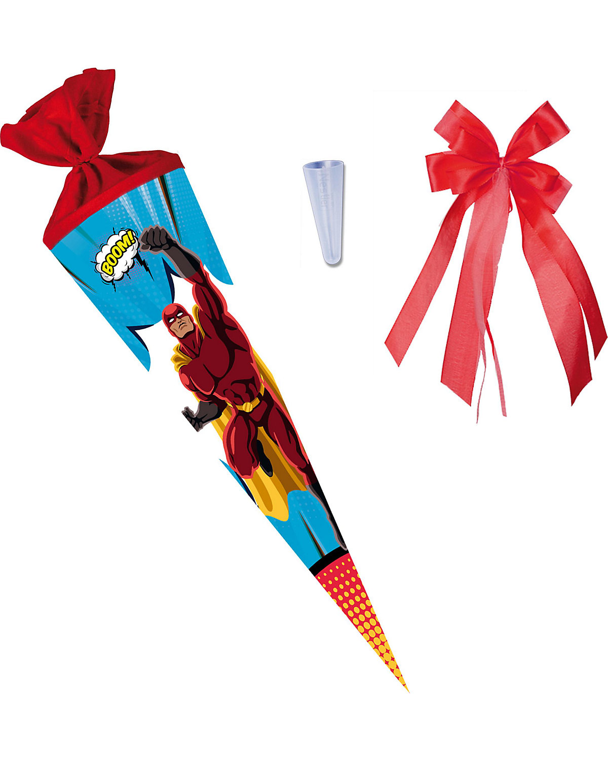Schultüten-Set Superhero, 3-tlg., 70 cm