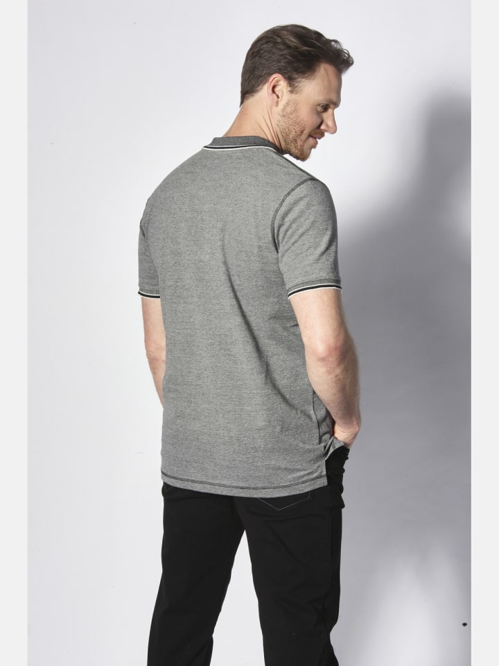 Jan Vanderstorm Poloshirt RIGHER in schwarz melange günstig kaufen