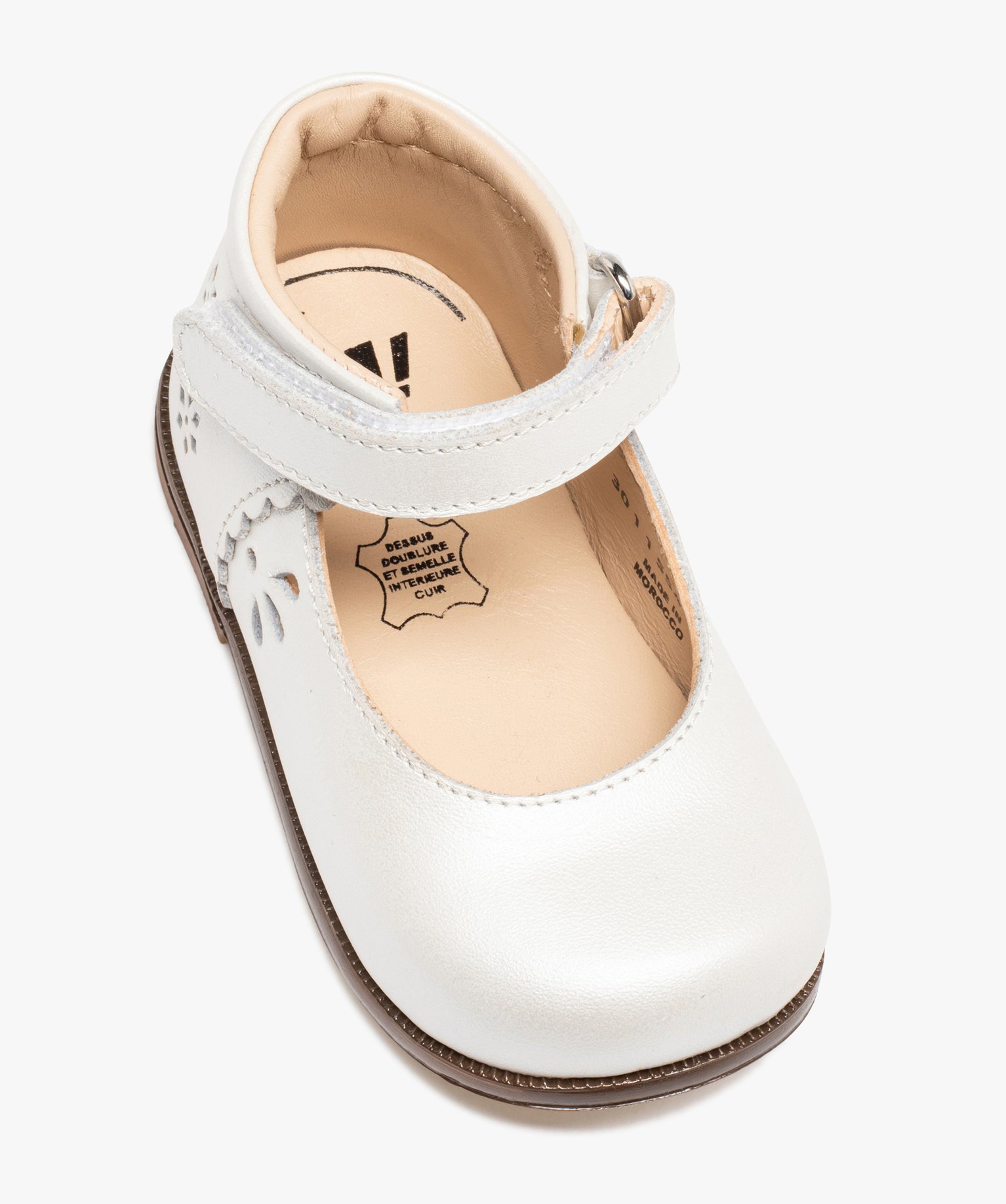 Babies premiers pas bébé fille dessus cuir uni – NA! or | GEMO