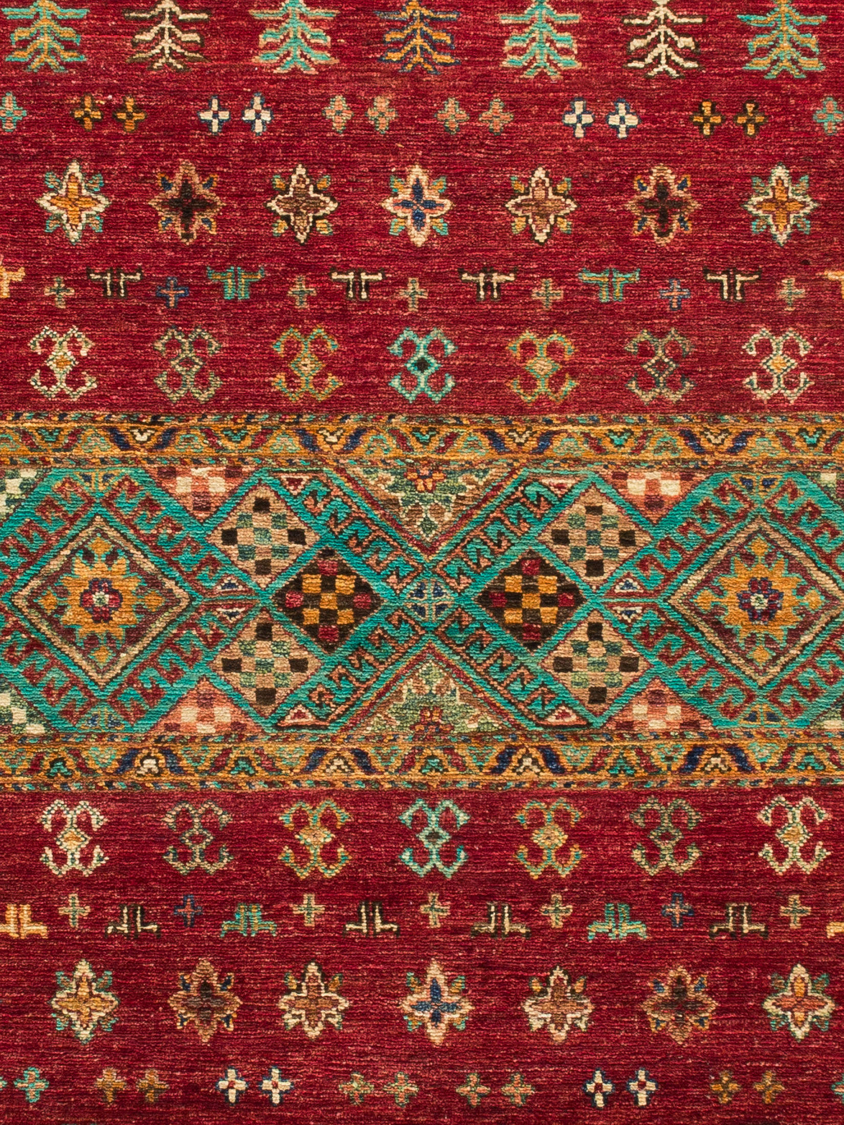 Chobi Schal ca. 242 x 304 cm, Unikat / Einzelstück