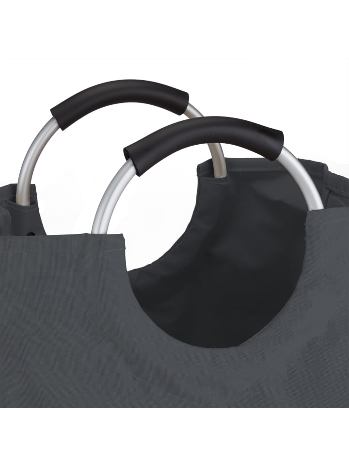 relaxdays Wäschekorb in Dunkelgrau - (H)70 x Ø 38 cm günstig kaufen onesize