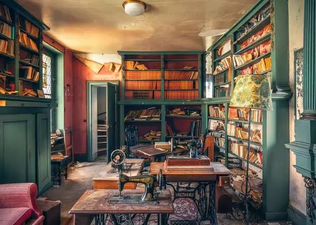 Puzzle 1000 Teile - Mysterious castle library